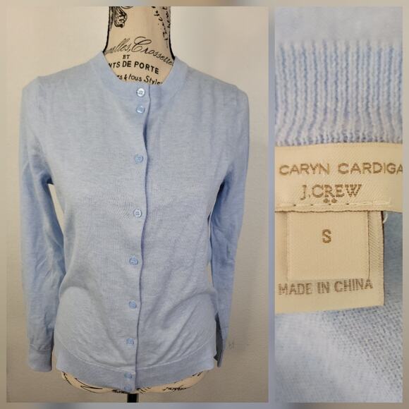 J. Crew Sweaters - J CREW The Caryn Cardigan Sweater Womens Sz Small Blue E5957